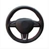 DIY Custom Original Car Steering Wheel Cover For Skoda Yeti 2014 2015 2016 Rapid 2015 Leather Braid For Steering