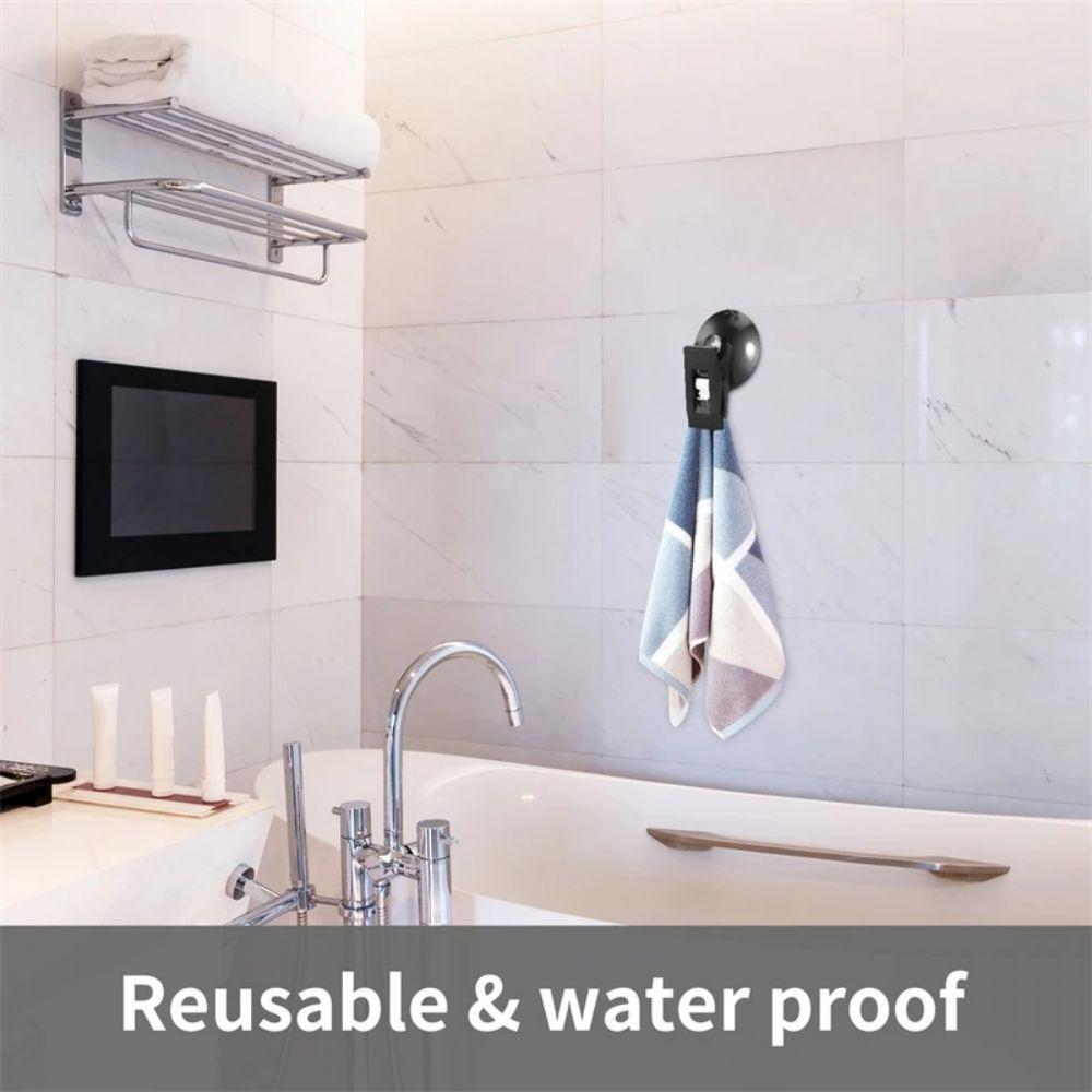 Suction Cup Bracket Car Window Mount Suction Sucker Clips Hook Black Suction Cap Clip Fixer Plastic Sucker Removable Holder for Sunshade Curtain