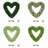 Simulation Artificial Green Leaves Wreath Artificial Greenery Yard Signs for Home Wall Window Farmhouse Hanging Decoration