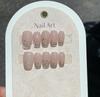 10Pcs French Handmade Press on Nails Candy Color Fake Nails Wearable Stick-on Nails False Nail Uñas Postizas