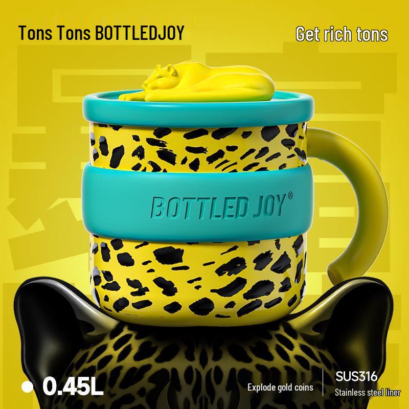 BOTTLED JOY Isolierbecher aus 316 Edelstahl mit Deckel 450ml