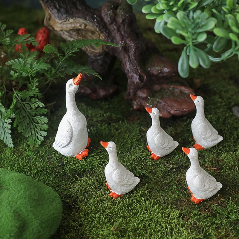 Duck Yard Decorations Duck Garden Crafts Duck Statues For Garden Duck Statue Garden Ornaments Indoor Resin Duck Statue Multiple