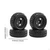 4 Pieces Wheels and Tires 2.7x1inch Replacement for 1/18 2S 223S RC Crawler Lightweight