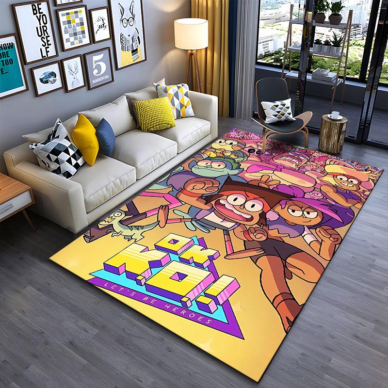 OK K.O.! Let's Be Heroes Carpet Suitable As a Non-slip Mat for the Living Room or Bedroom Sofa