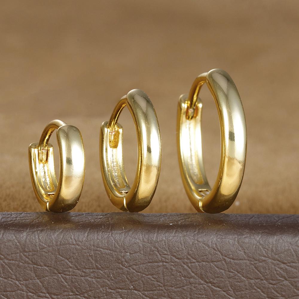 

3pcs Trendy Stainless Steel Minimalist Hoop Earrings Set for Women Crystal Zirconia Huggie Circle Punk Earrings Piercing Jewelry