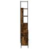 Vidaxl 3-Piece Bathroom Furniture Set, Smoked Oak