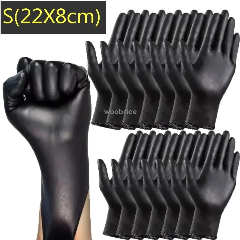 Nitrile Gloves Disposable Without Powder Black Gloves Home Cooking Tattoo Washing Car Household Cleaning Work Gloves