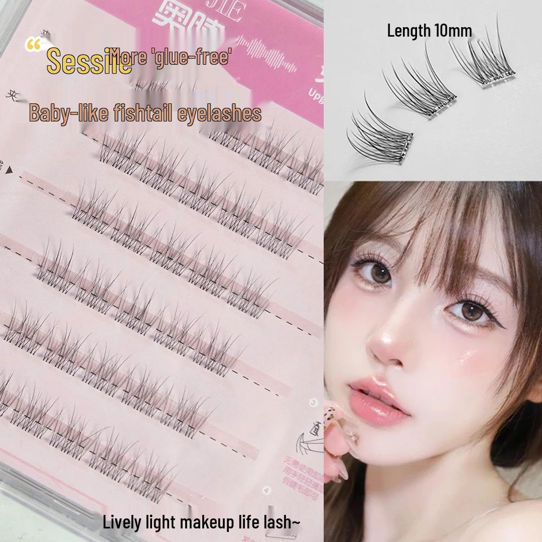 

Бесклеевые детские кудрявые 5D самоклеящиеся накладные ресницы - стиль манга Барби