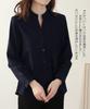 Yino Chiffon Skipper Shirt Elegant and Long Fall Women's Blouse, Classy, Flattering, Slimming, Sleeve, Stylish, Feminine, Gentle, Attractive, Casual,