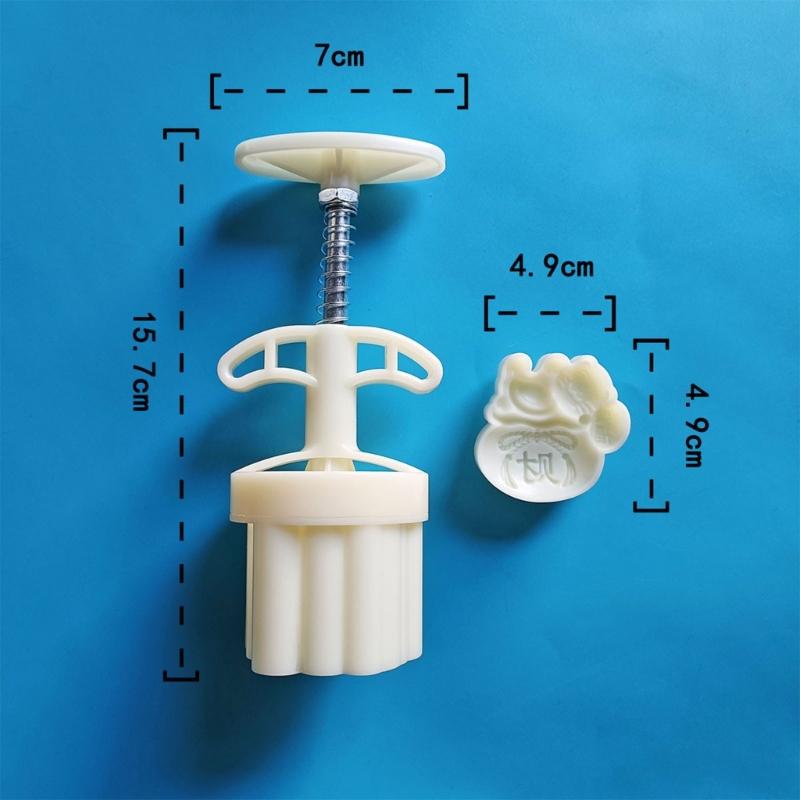 MidAutumn Festival Mooncake Maker Wealth Cats MoonCake Molds Cookie Stamps DIY Hand Press Cookie Dessert Cutter