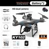 KY102 RC Drohne 8K Professionelle Dual-Kamera Luftaufnahme 360° Quadcopter Hindernisvermeidung Optischer Fluss Luftaufnahme Drohnen Spielzeug