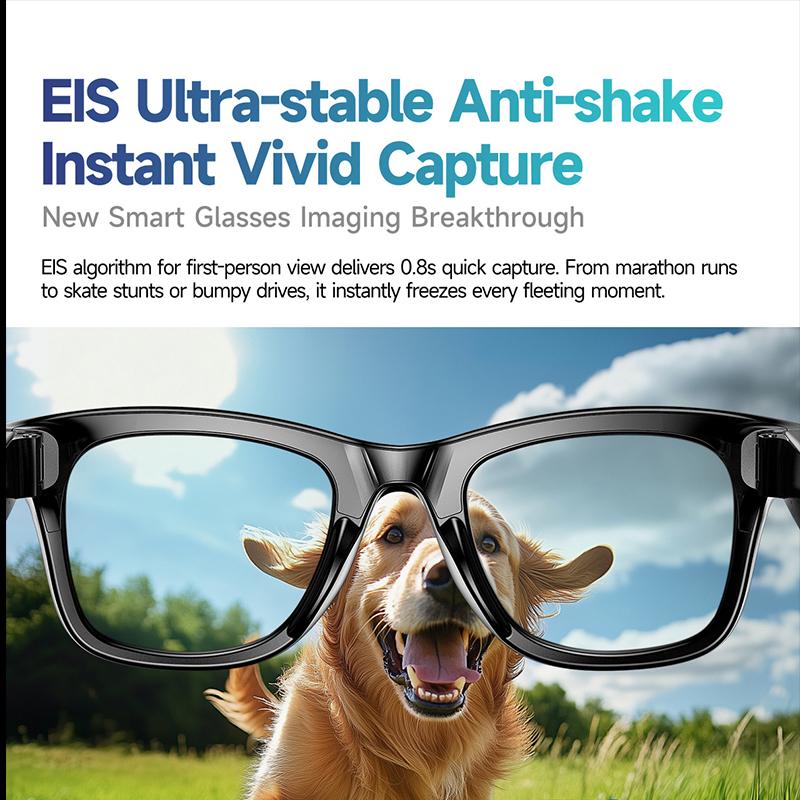 Smart AI Glasses Shooting Camera 1080HD Photo Call Translation Waterproof Bluetooth Sunglasses Touch Control Sun Glasses UV400