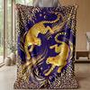Gleaming White Tiger Majesty Theme blanket Lightweight Warm Flannel Blanket Decorative Throw Blanket for Home Decoration