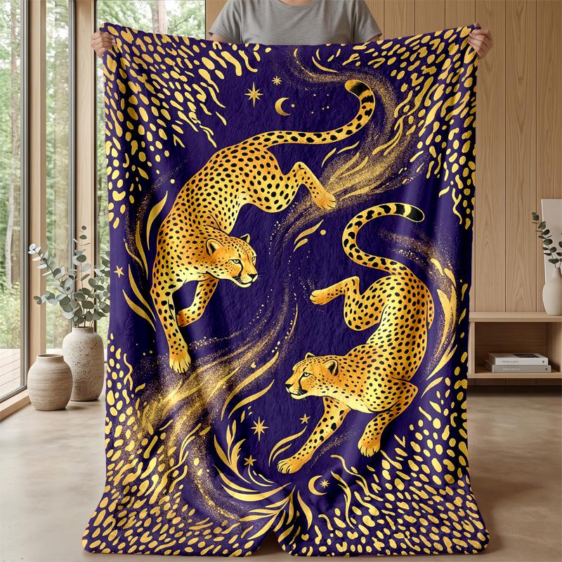 Gleaming White Tiger Majesty Theme blanket Lightweight Warm Flannel Blanket Decorative Throw Blanket for Home Decoration