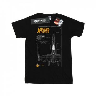 T-shirt manuale da uomo Force Awakens X-Wing