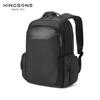 Men's Backpack, Kingsons 15.6'' Laptop Business Waterproof 23L Travel Bag with Luggage Strap, Durable Polyester Commuter Daypack