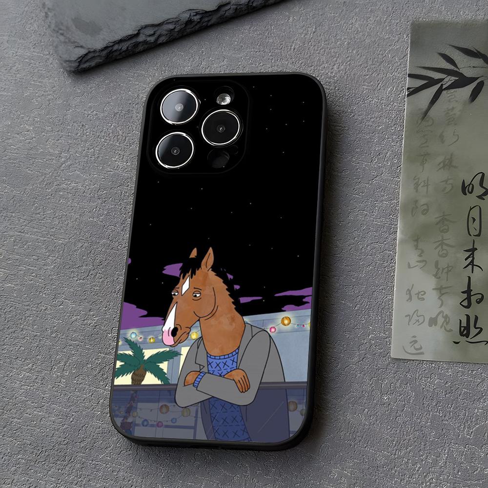 B-BoJack Horseman Phone Case Funda For Iphone 13 17 16 11 15ProMax 14 12 Pro Xs Max Mini Xr X 7 8 6 6s Plus Covers
