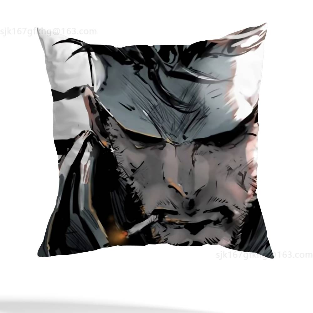 M-Metal Gear Solid Raiden Kissenbezug lässiger Stil Dekoration, geeignet für Heimdekoration (Kissenkern ausgenommen)
