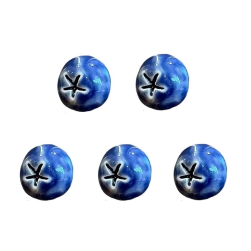 

5/6/10Pcs 3D Realistic Blueberry Fridge Magnet Mini Fruit Decor Resin Food Refrigerator Magnets Home Office Fridge Decor Gift 5pcs
