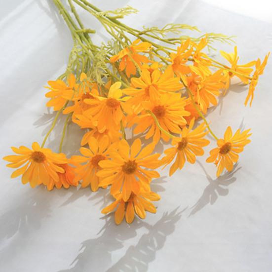 Künstliche Blumen Chrysanthemenstrauß 2 oder 5 Stiele 21 Zoll Realistisches Seiden-Kunststoff-Simulationsdesign UV-beständig Farbecht Fälschung