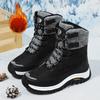 Hiking Shoes for Women High Quality Ankle Snow Boots Length Cotton  Winter Outdoor Fur Plush Warm Walking Shoe Solid Color