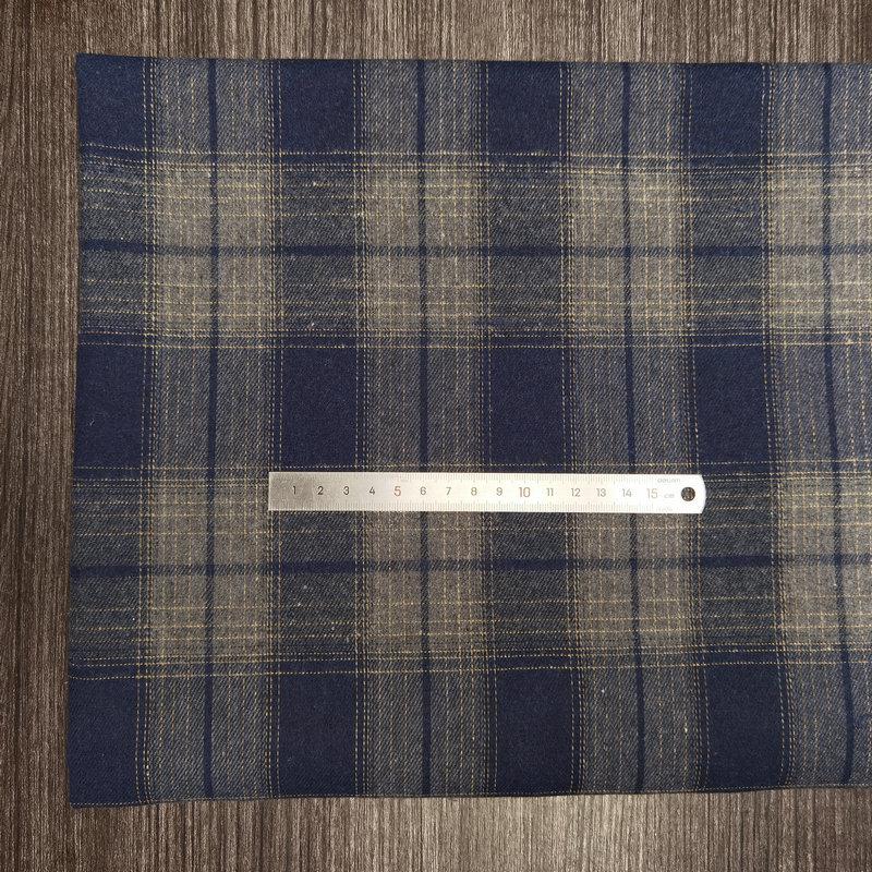 Children's Twill Plaid Flannel Shirt Fabric - Yarn Dyed, Brushed Cotton