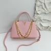 Lychee Patroon Tote Bag Multifunctioneel Ketting V-Vormig, Draagbaar Licht Luxe Enkele Schouder Crossbody Vrouw