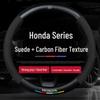 Compatible Suede Steering Wheel Cover for Honda: Accord, Civic, XRV, Spirior, Avancier, Odyssey - Anti-Slip Design.