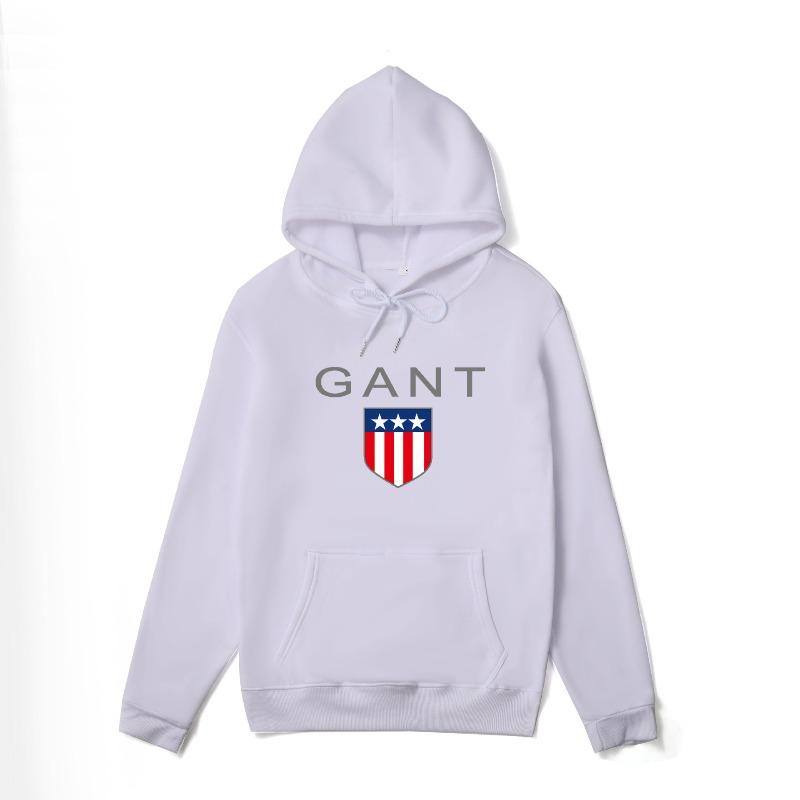 Jesień Zima Nowy Wzór 2D Nadruk z Literami Modna Casualowa Bluza z Kapturem Wygodna Ciepła Męska Odzież Sportowa