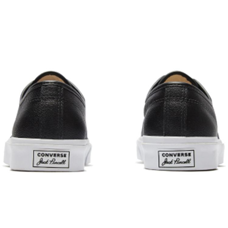 Converse Jack Purcell Low Black Unisex Sneakers White 164224C