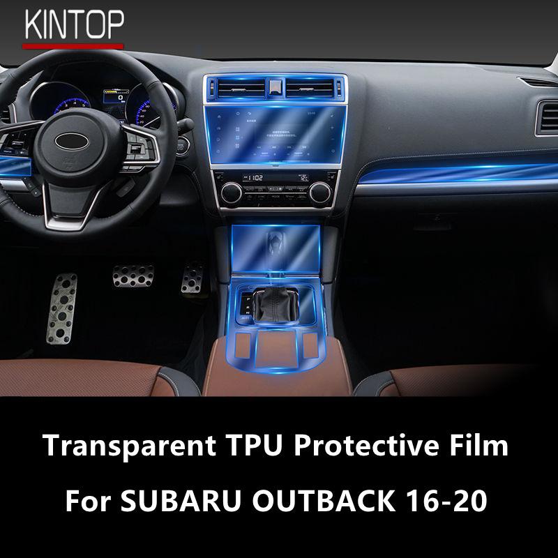 For SUBARU OUTBACK 16-20 Car Interior Center Console Transparent TPU Protective Film Anti-scratch Repair Film Accessories Refit