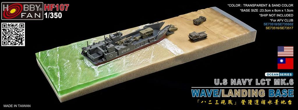 Hobby Fun Knox Class Frigate Wave Base Plastové díly modelu HF108 1/700