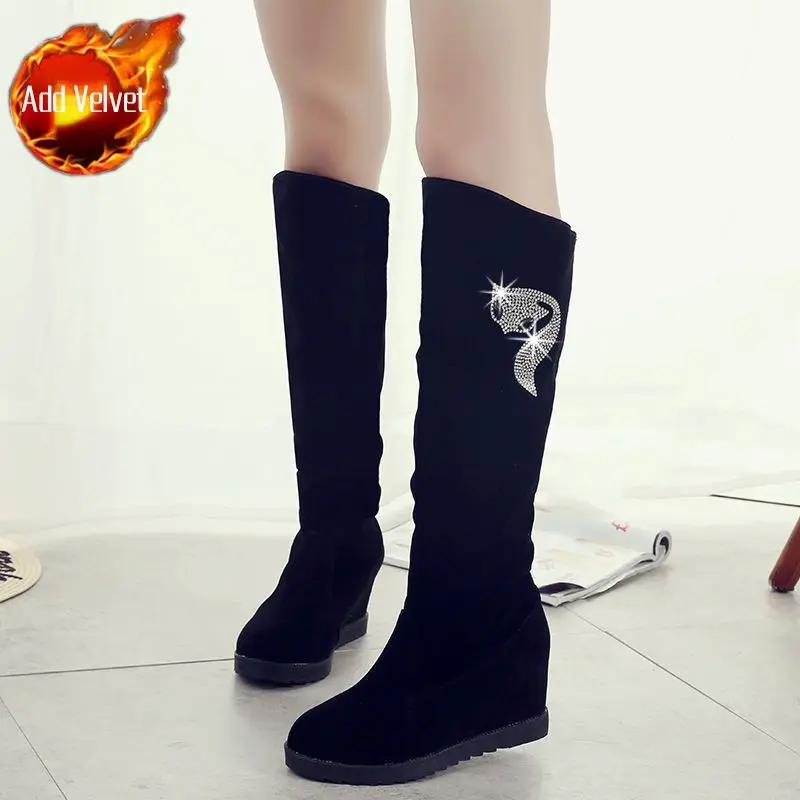 Fashion Long Boots for Women Autumn High Heels Elegant Heeled Knee Shaft Shoes Woman Winter 2024 Y2k Novelty Large Size Warm New Spring