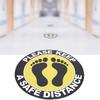 5pcs   Bag Distance Warning Floor Sticker Decal Safety Distance Sign for Store HospitalXG008