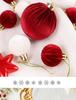 Velvet Solid Color Christmas Ornament Balls Set - 12pcs with Gift Box