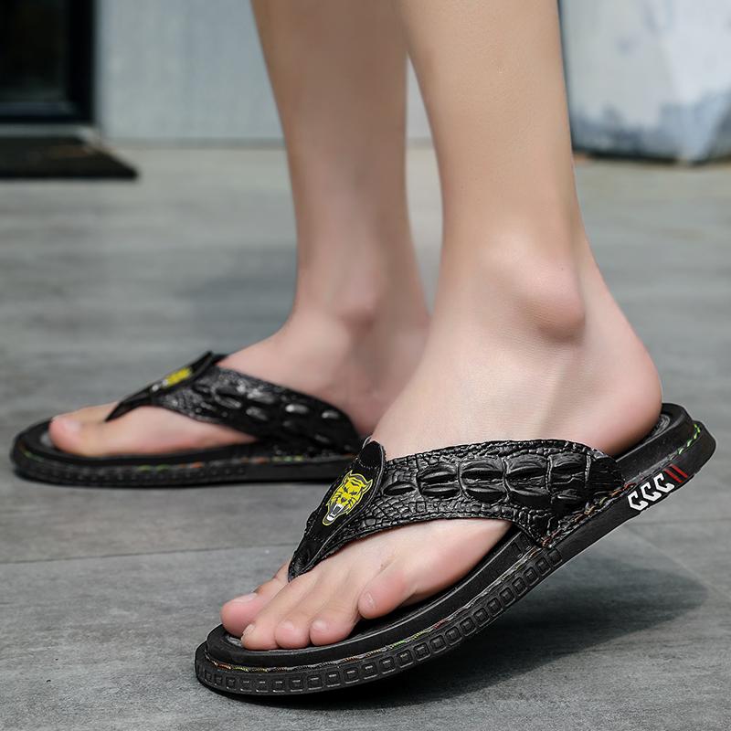 Men  Flip Flops Slippers Gladiator Sandals Outdoor Summer Roman Sandals Open Toe Beach Shoes Plus Size