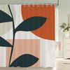 Nordic Wind Shower Curtain Rustic Geometric Morandi Color Shower Curtains Abstract Print Fabric Bathroom Bath Curtain With Hooks
