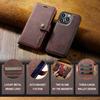 DG.MING for iPhone 16 Pro Max Case Detachable Split Leather Phone Cover