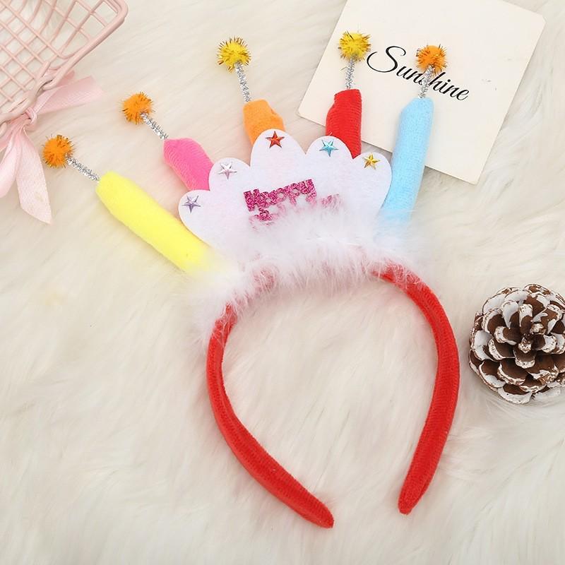 Birthday Hat Mesh Headband with Bow for Girls - Perfect for Celebrations and Photos