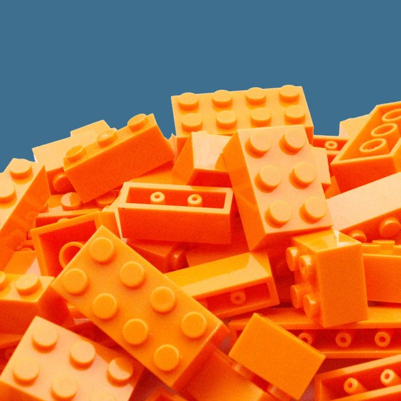 104Pcs Mixed Thick Figure Building Blocks 12 Size 16 Colors MOC Bricks Creative Toys for Children 6-12y