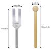 Crystal Tuner 4096Hz Tuning Fork, Natural Quartz, 5-Piece Set for Cleansing, Relaxation, Japanese Instructions Included, Fluorite WH26 - Fluorite