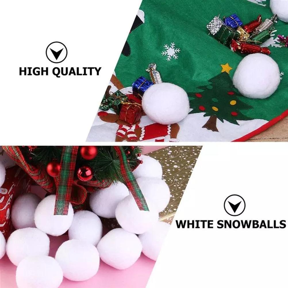 50Pcs 7cm Kids Snowball Indoor Snowball Fight Fake Snowballs Realistic Christmas Snow Balls for Kids Adults Indoor