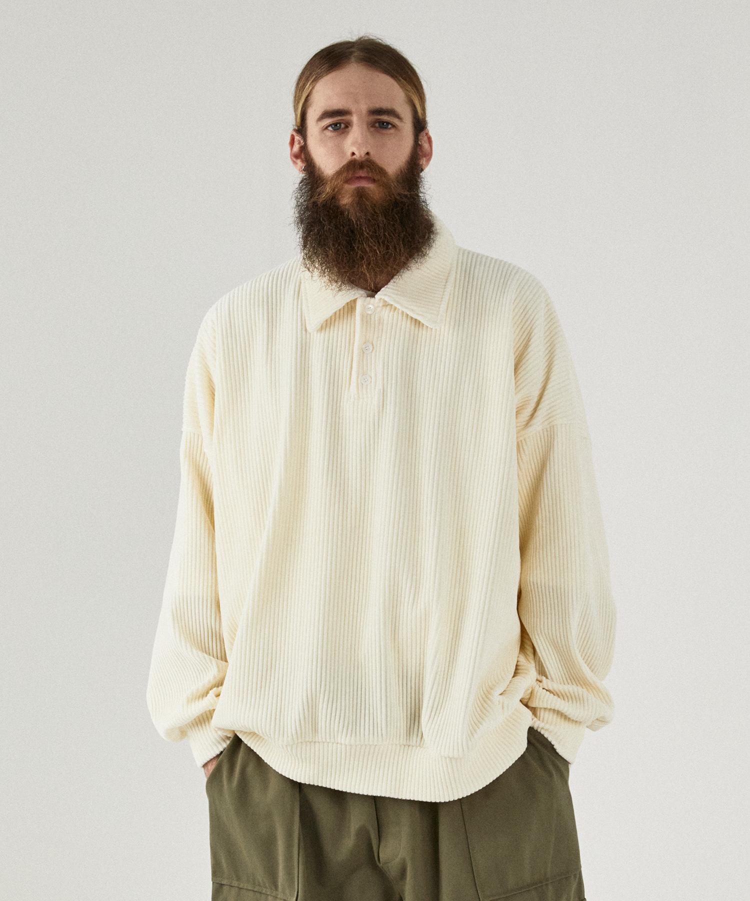 Cb Corduroy Pk Long Sleeve T-Shirt (Ivory) Free