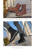 Botas Martin de Lona de Cano Alto com Sola Grossa - Sapatos Esportivos Outdoor da Moda