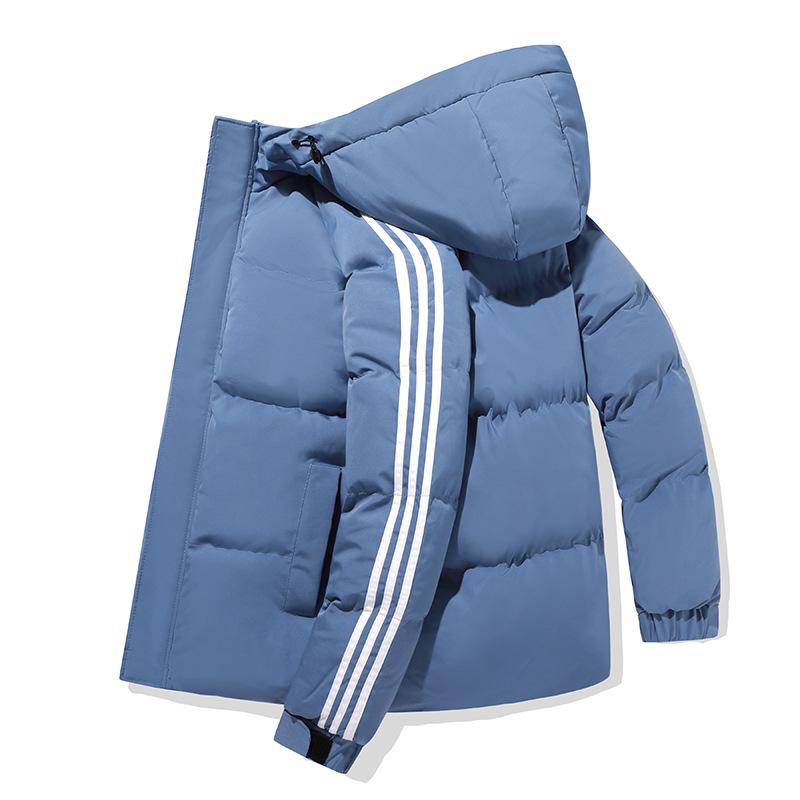 

Hooded down cotton jacket men s winter Hong Kong style bread jacket youth thickened warm cotton jacket jacket winter wear trendy cotton clothes 5XL