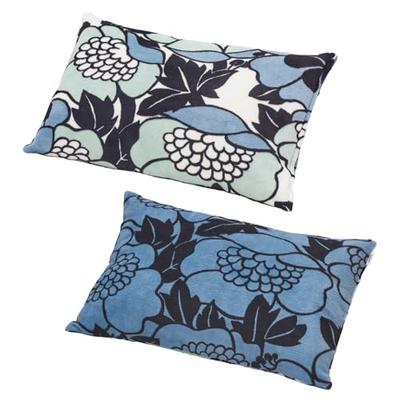 Nishikawa Finlayson Annucca Pillowcase, Fits 63x43cm Pillows, Washable, Soft, Smooth, Reversible, with Convenient Zipper Closure, Blue, PJ04259650