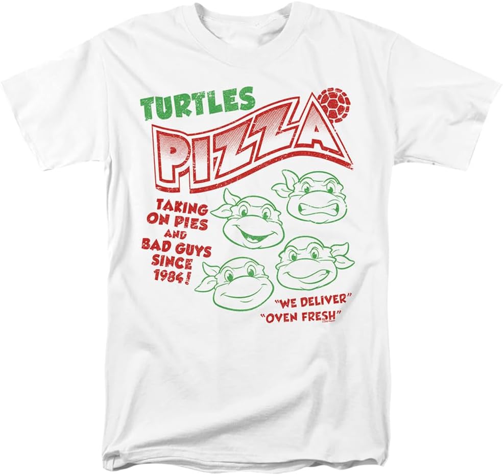 Popfunk Classic TMNT Teenage Mutant Ninja Turtles Turtles Pizza Unisex Adult T Shirt S разноцветный