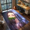 Demon Slayer Anime Rug Carpet Large Area Rug Non Slip Washable Floor Mat Gamer Room Bedroom Home Decor