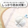 un doudou Baby Waterproof Sweat Absorbing Bed Pad 2-in-1 Mini Size 60 x 90cm 100% Cotton Quilt Double Gauze Fabric with Rubber Corners Cream 3160-CR