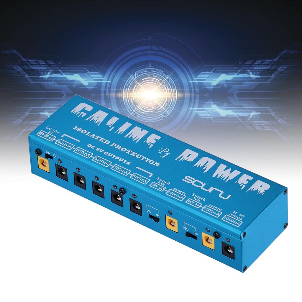 Effect Pedal Power CP 05 Guitar Effect Pedal Power Supply P1 Effect Pedal Isolated Power Supply 100V 240V for Electric Guitars Supply, Multi-way (US